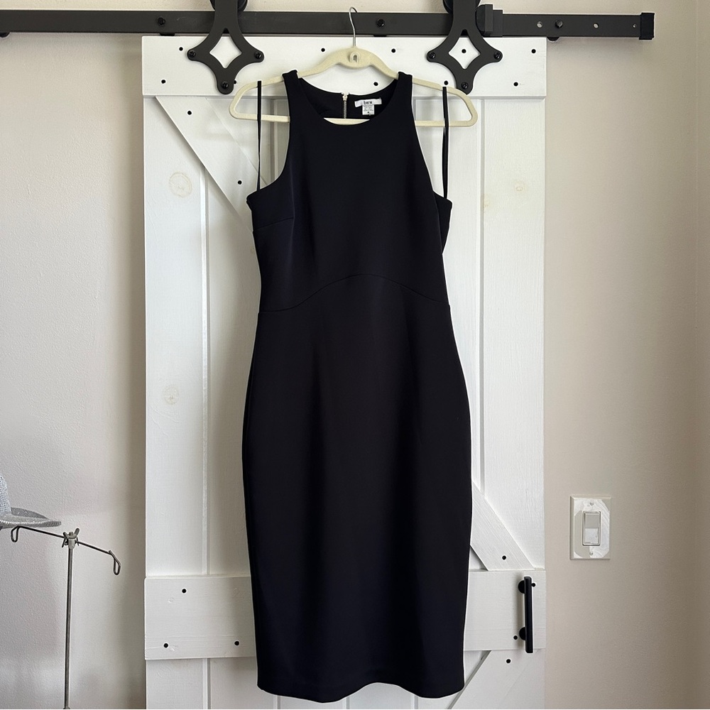 Bar III Classic Black Midi Dress